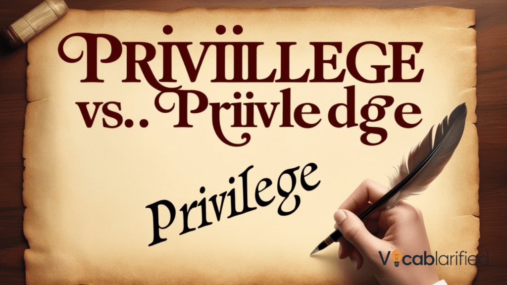 'Privilege vs. Priviledge