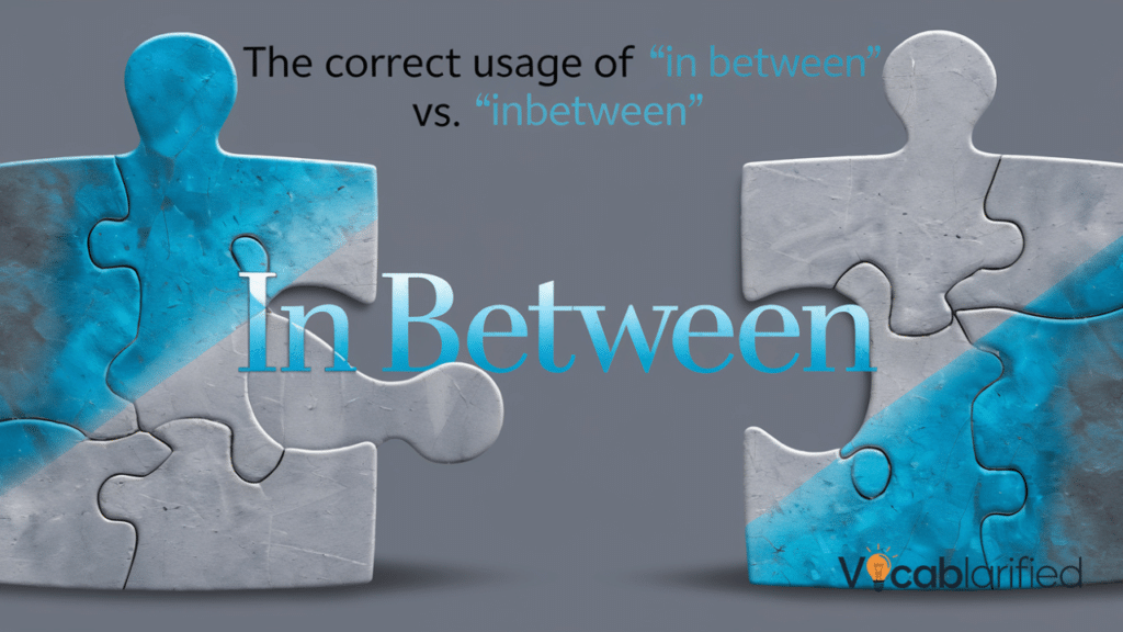 'In Between' vs 'Inbetween'