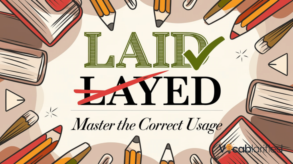 Layed Or Laid | Which Is Correct? - Vocablarified