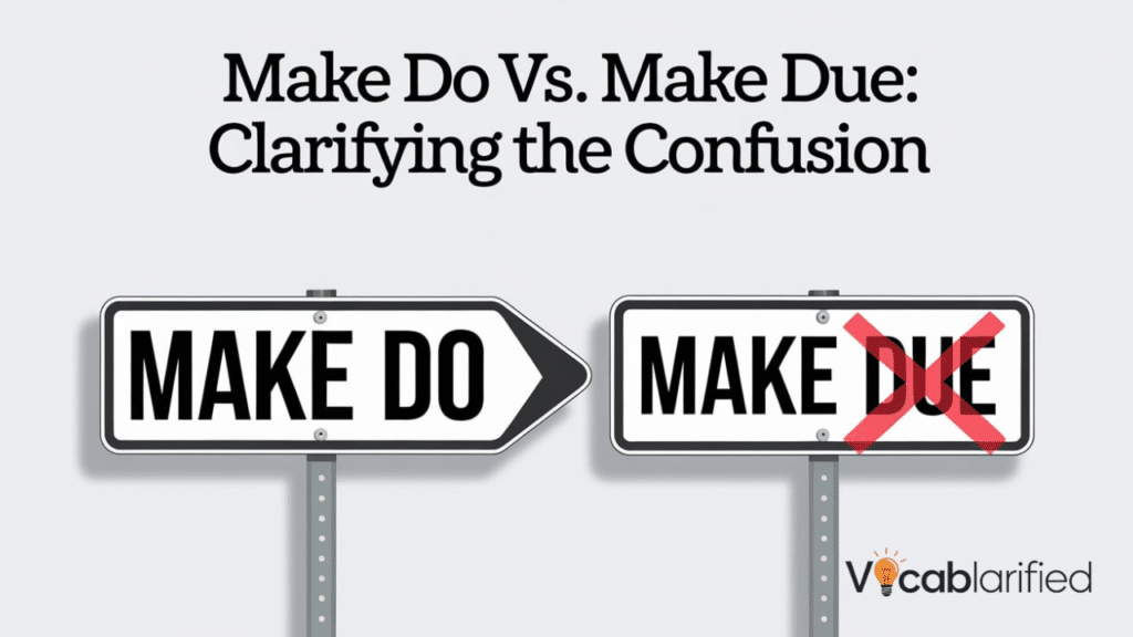 Make Do vs. Make Due