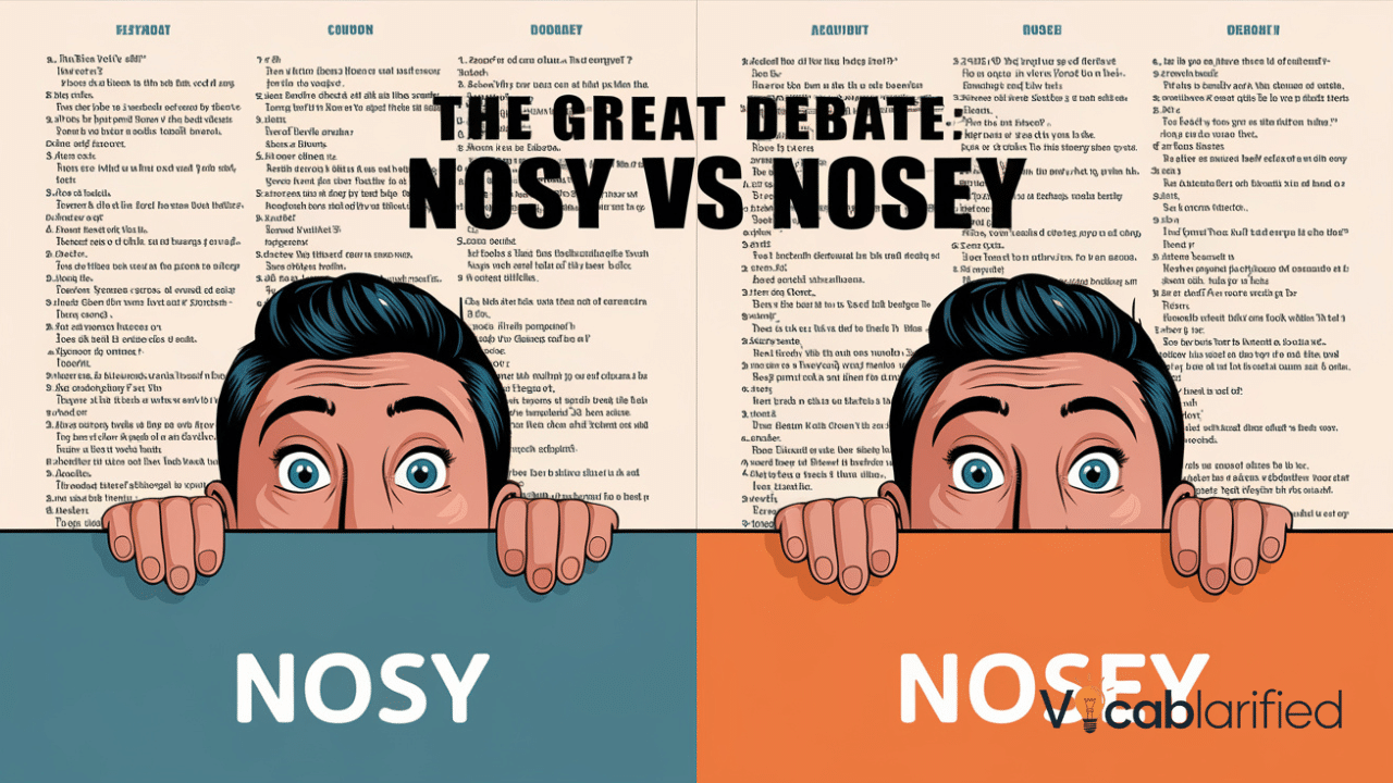 Nosy vs Nosey