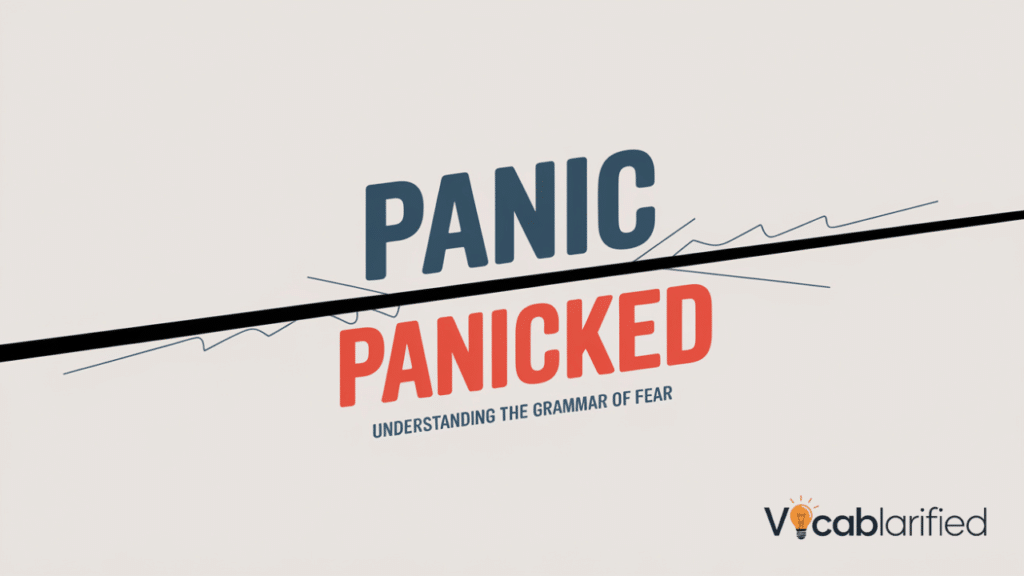 PANIC vs PANICKED'