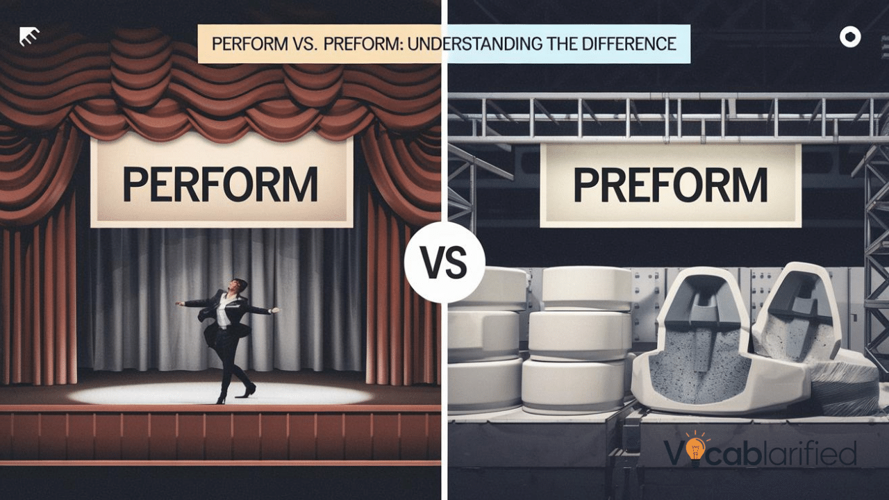 'Perform vs. Preform'