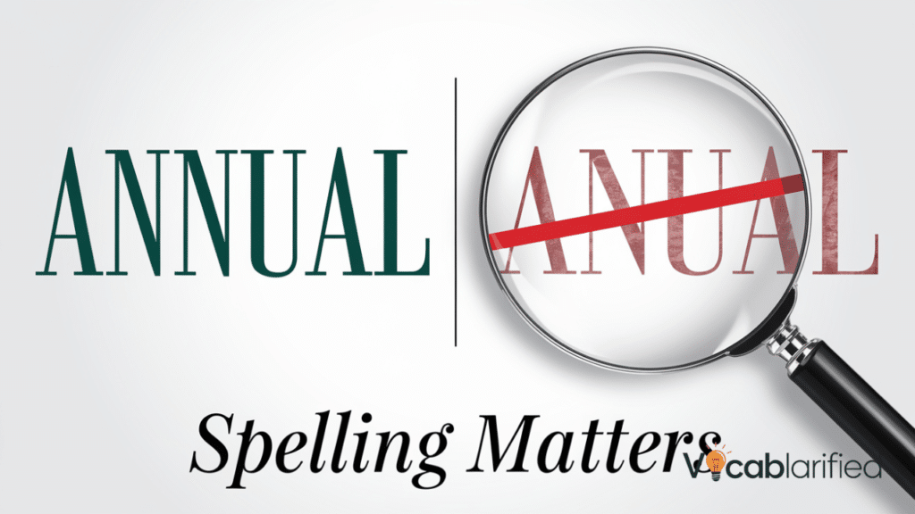 Anual Or Annual: Which Is Correct? - Vocablarified