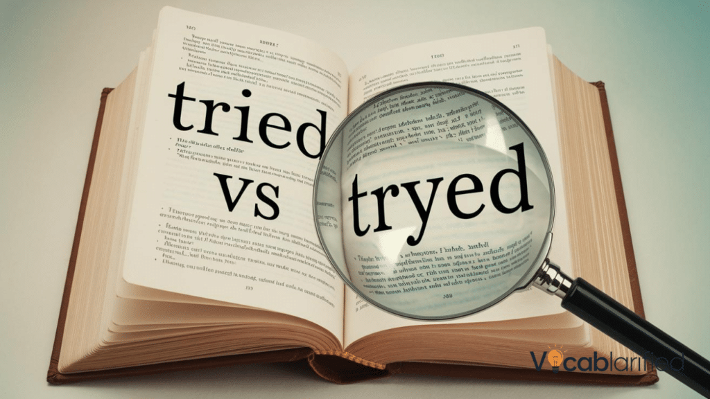 'TRIED vs TRYED'