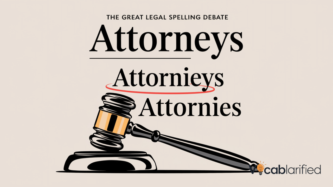 'attorneys' and 'attornies'