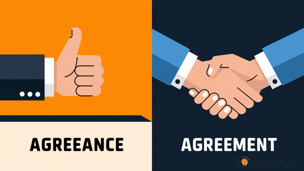 Agreeance vs Agreement