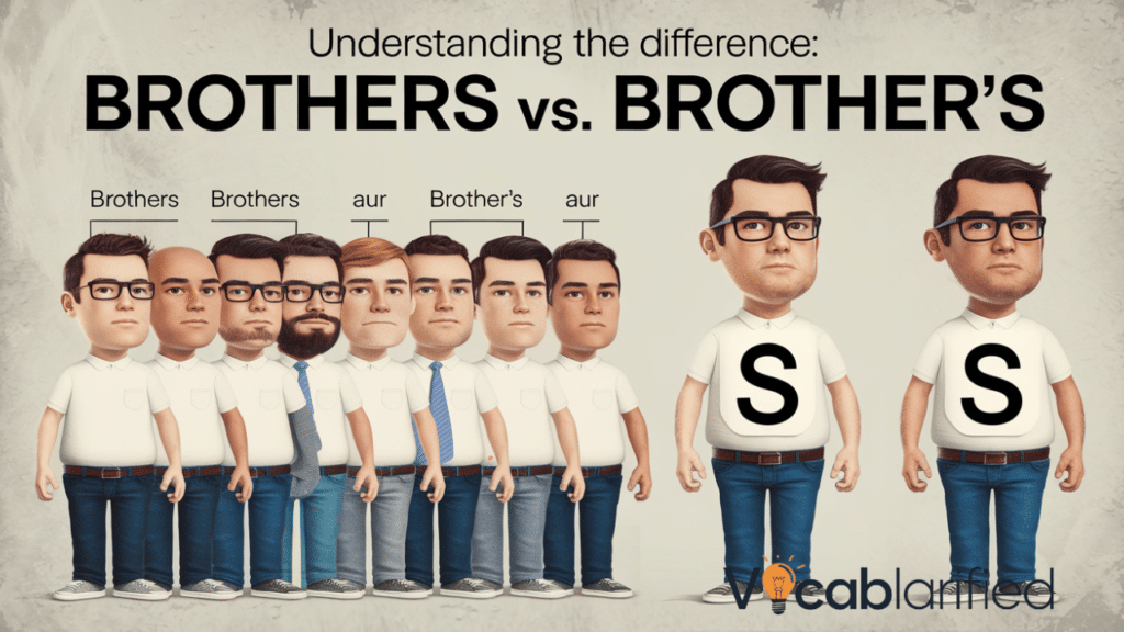 Brothers” vs “Brother’s”